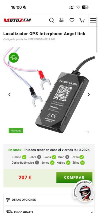 Localizador GPS para Moto Interphone Angel Link