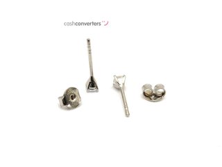 pendientes oro 18k con piedra con circonita