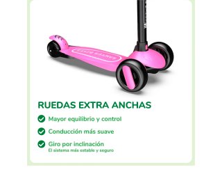 Patinete Infantil Sawyer Bikes LED Rosa