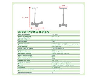 Patinete Infantil Sawyer Bikes LED Rosa