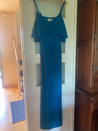Vestido largo azul talla 36