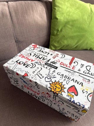 Zapatillas Dolce & Gabbana plateada espejo