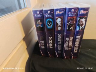 Lote 5 Film VHS Horror Filmax