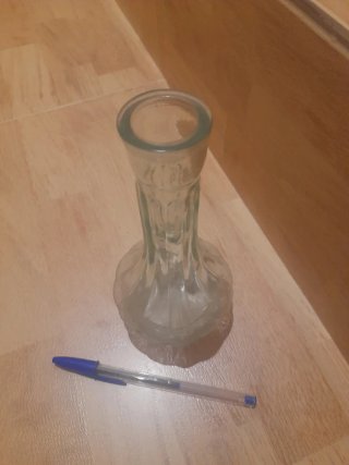 Jarrón vintage de cristal