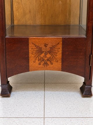 Vitrina Modernista de Caoba Maciza