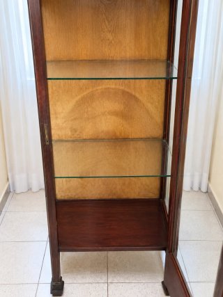 Vitrina Modernista de Caoba Maciza