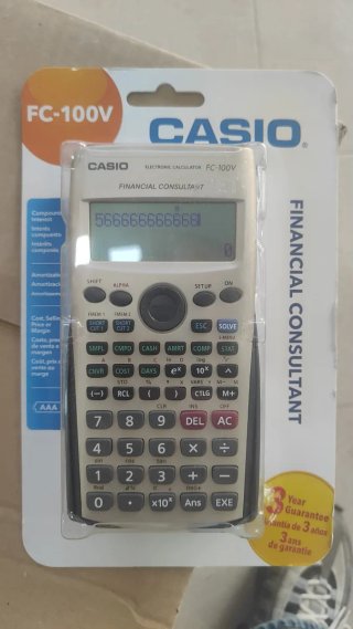 Calculadora Financiera Casio FC-100V