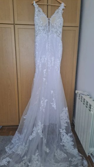 Vestido de novia con encaje