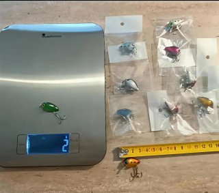 Lote de 56 Señuelos de Pesca anzuelos caña pescar