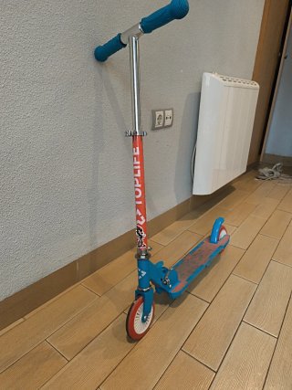 Patinete Infantil Plegable Azul y Rojo