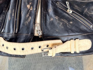 Chaqueta Motera Miss Sixty Negra y Beige