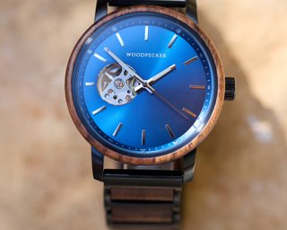 Reloj hombre automático Tourbillon madera NUEVO