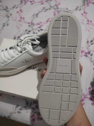 Zapatillas Calvin Klein Blancas y Beige Nuevas