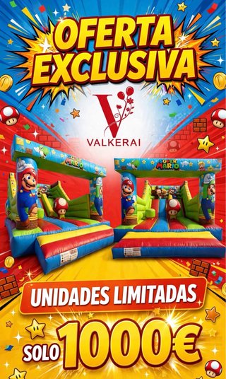 Oferta única castillo hinchable 1000€