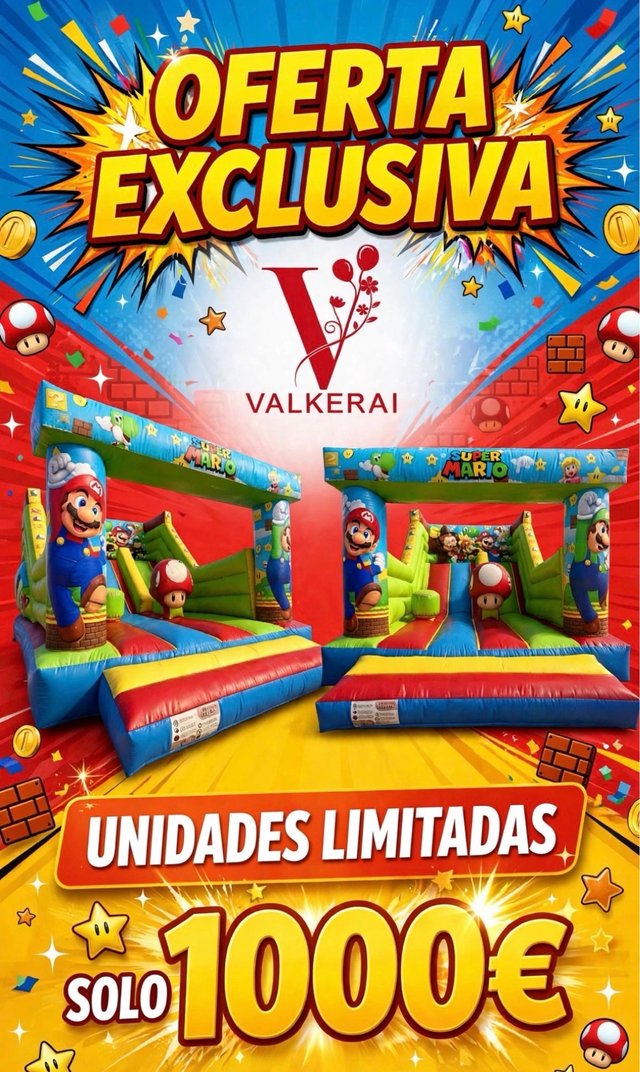 Oferta única castillo hinchable 1000€