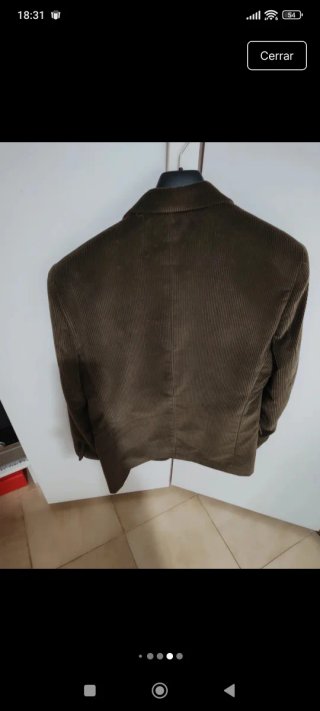 Americana de pana talla nueva sin uso