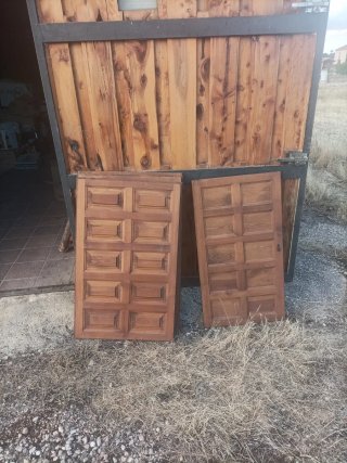 Contraventanas madera tipo castellano