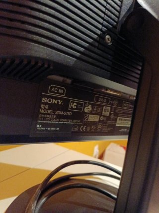 Monitor Sony Negro/Plateado