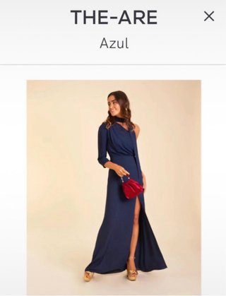 Vestido Largo The-Are Azul
