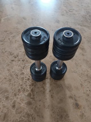 Mancuernas ajustables con discos