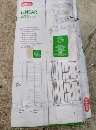 Armadietto porta scope Keter Linear Wood