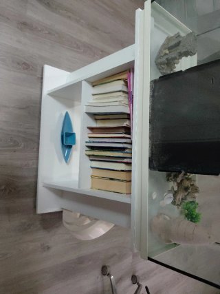 Pecera con Mueble Blanco