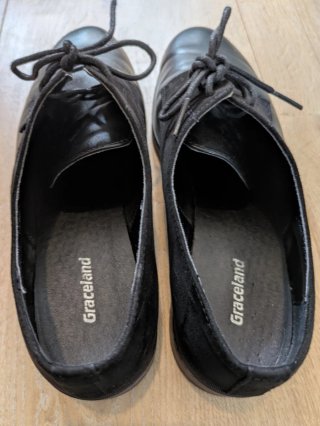 Zapatos vestir/colegial/oficina Graceland negros