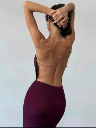 Vestido de fiesta morado
