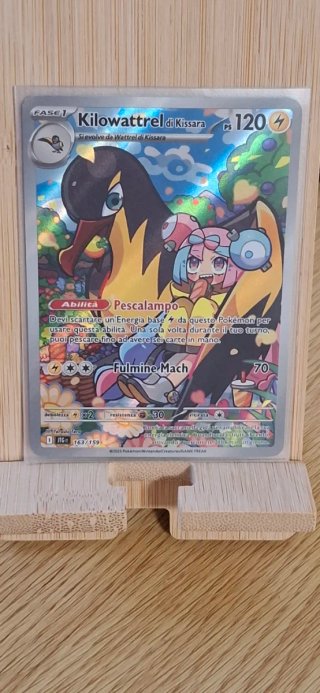 Carta Pokémon Kilowattrel di Kissara 163/159