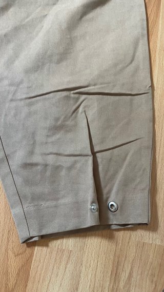 Pantalón Ancho Zara Beige Talla L