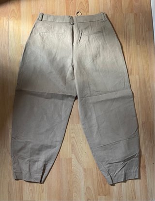 Pantalón Ancho Zara Beige Talla L