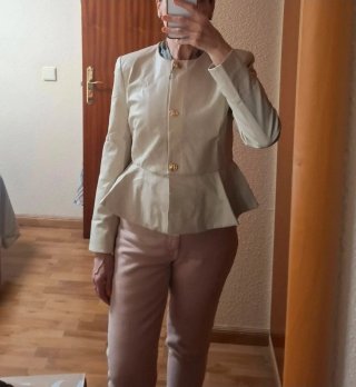 Chaqueta Zara Efecto Piel