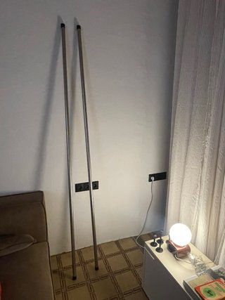 2 Barras de Cortina Metálicas