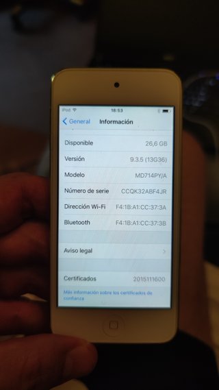 Apple iPod touch 5ta Gen Blanco