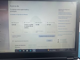 Portátil Lenovo ThinkPad T440p i5 8GB RAM