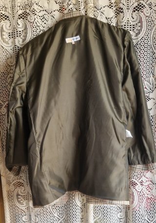 Chaqueta de Lana Estampada Talla M