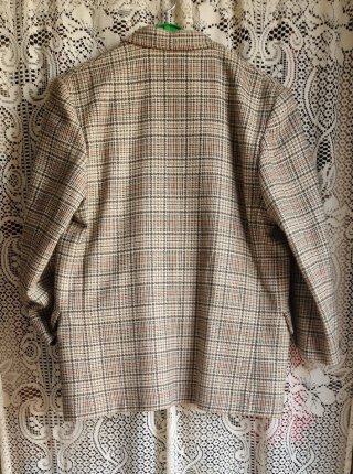 Chaqueta de Lana Estampada Talla M