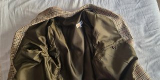 Chaqueta de Lana Estampada Talla M
