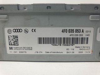 SISTEMA AUDIO / RADIO CD AUDI AUDI A5 CABRIOLET (8F7) 2009-0