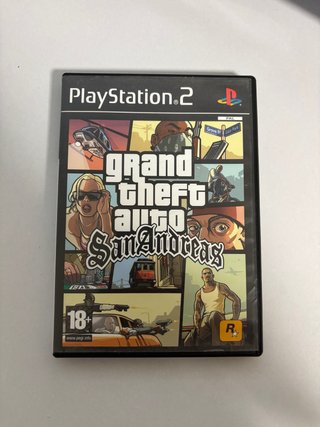 Caja y manual GTA San Andreas PS2