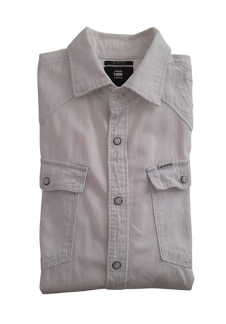 Camisa Vaquera G-Star Blanca Talla M