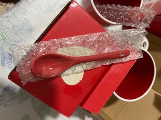Lote 3 Tazas y 3 cucharas de Cerámica Nutella