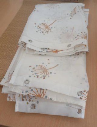 Cortina de bañera de tela con bonitos dibujos