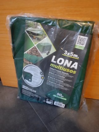 Lona Multiusos Impermeable 3x5m Verde