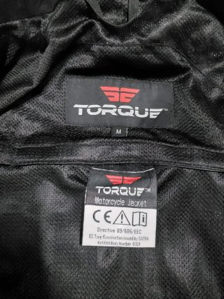 Chaqueta de Moto Negra con Reflectantes