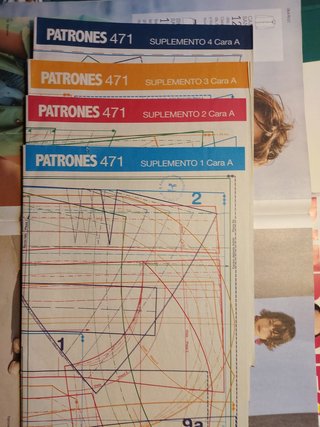 5 revistas PATRONES, con patrones originales