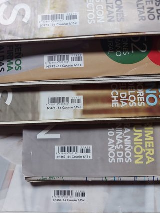5 revistas PATRONES, con patrones originales