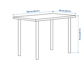 Mesa Escritorio IKEA LINNMON Blanca