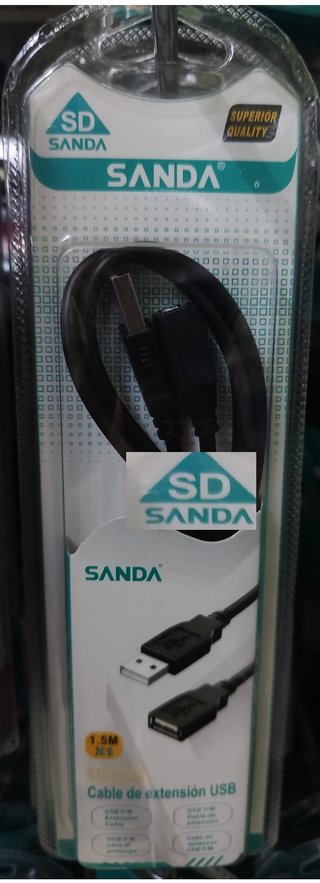 Cable Extensión USB 1.5m SANDA Nuevo