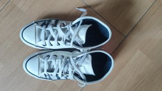 Zapatillas Converse Blancas y Cebra